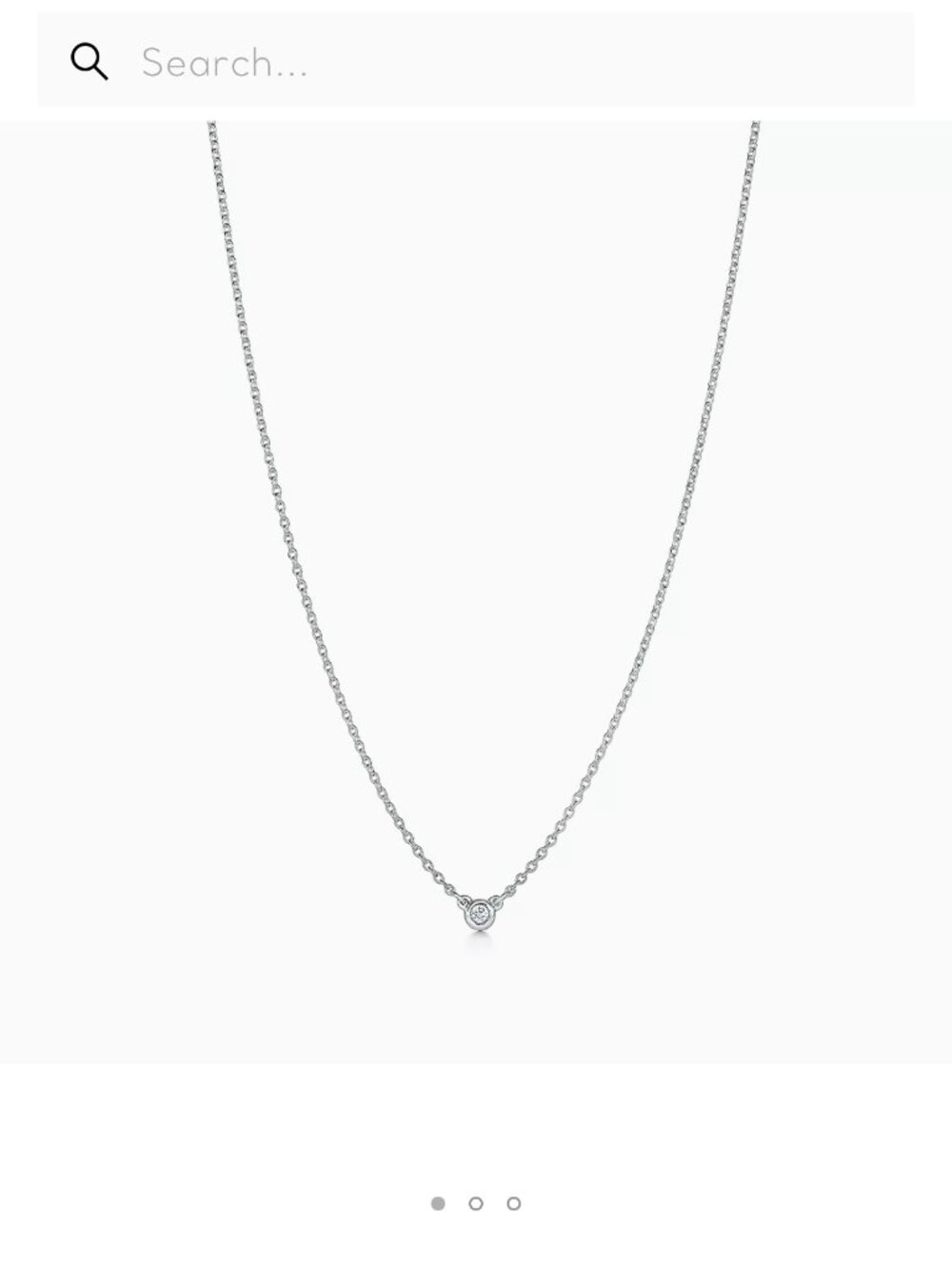 Tiffany’s Elsa Peretti - Diamonds by the Yard® Single Diamond Pendant